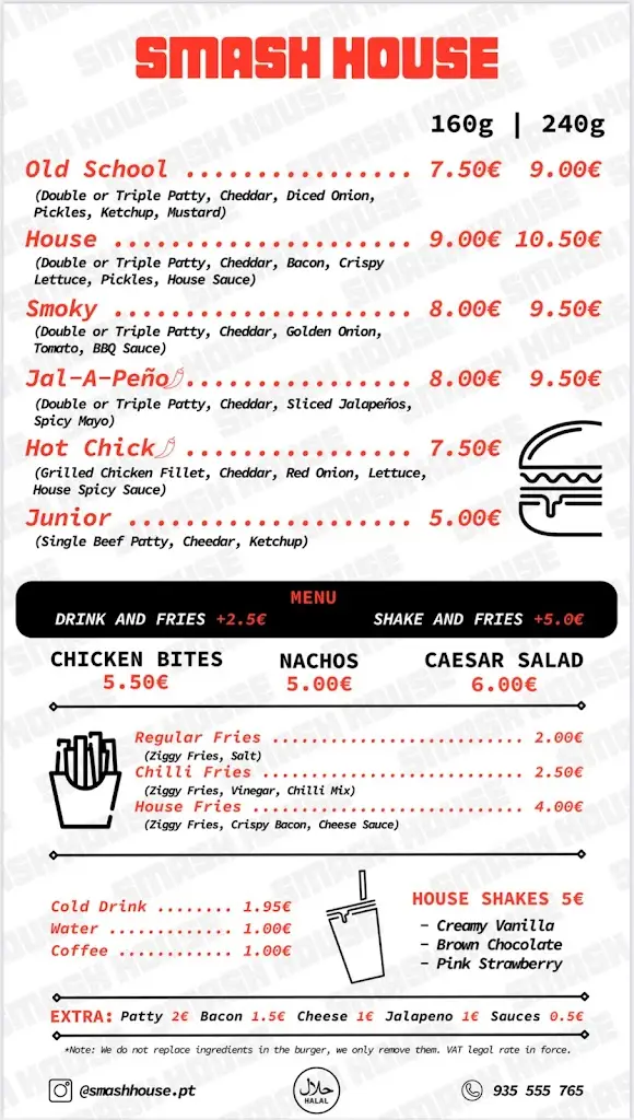 Menu_Smash House Burgers_Odivelas Municipality_immagine_2
