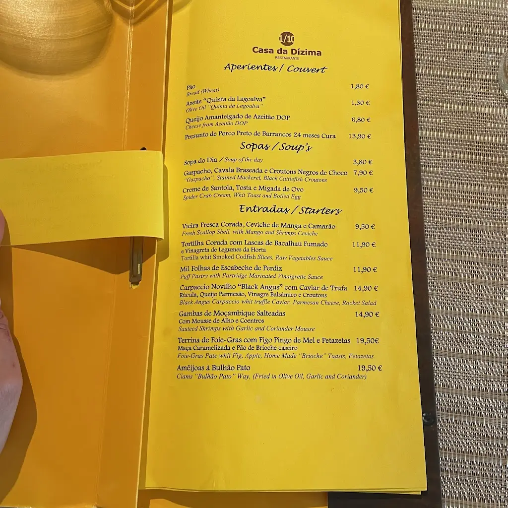 Menu_Casa da Dízima_Paço de Arcos_immagine_4