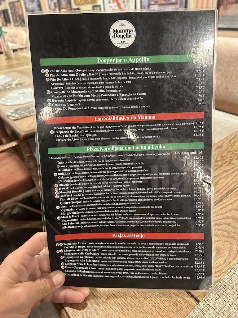 Menü_Mamma Donella (Paço de Arcos)_Paço de Arcos_Bild_2
