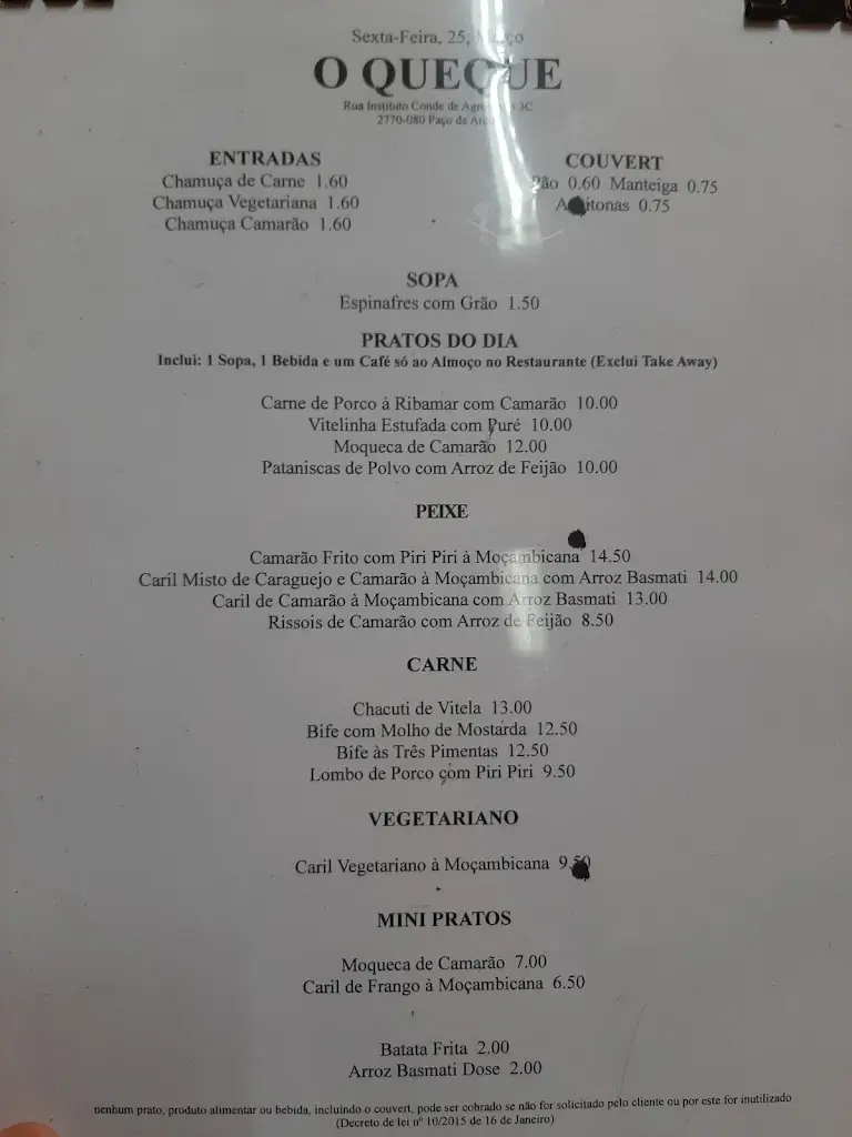 Menu_O Queque_Paço de Arcos_immagine_1
