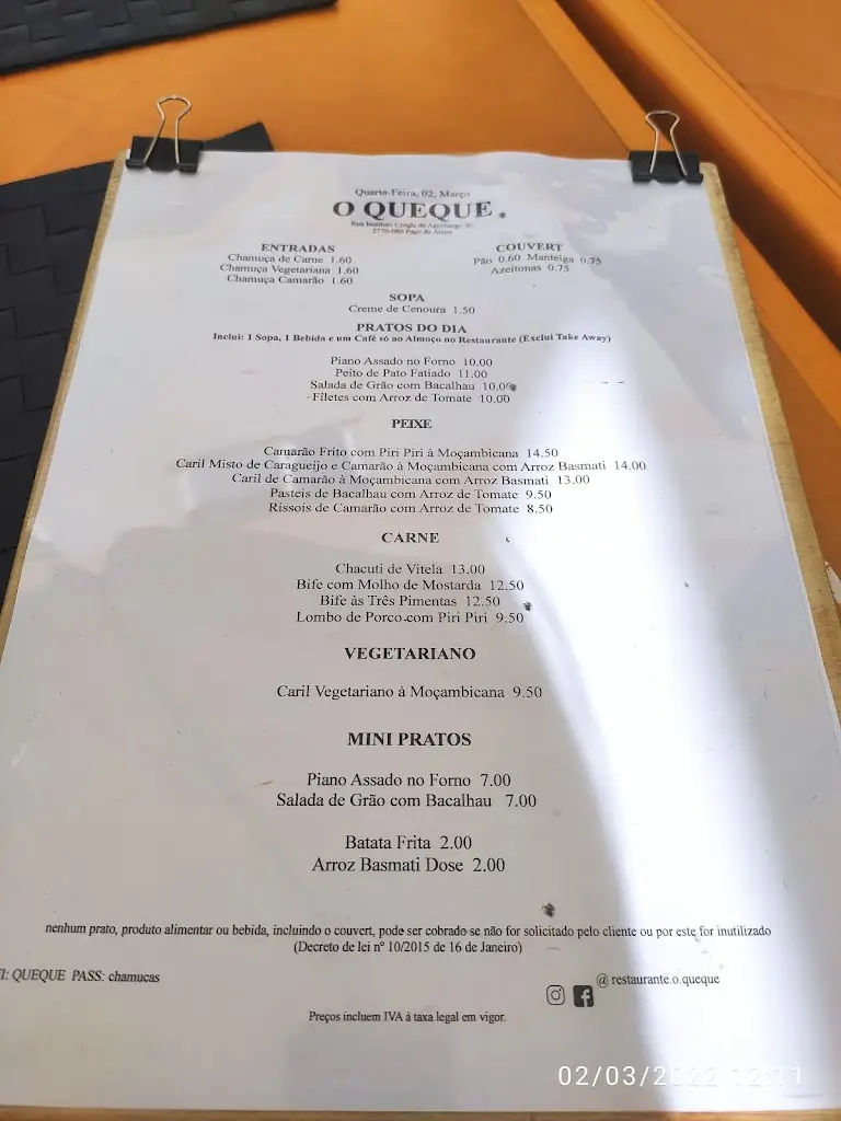 Menu_O Queque_Paço de Arcos_immagine_3