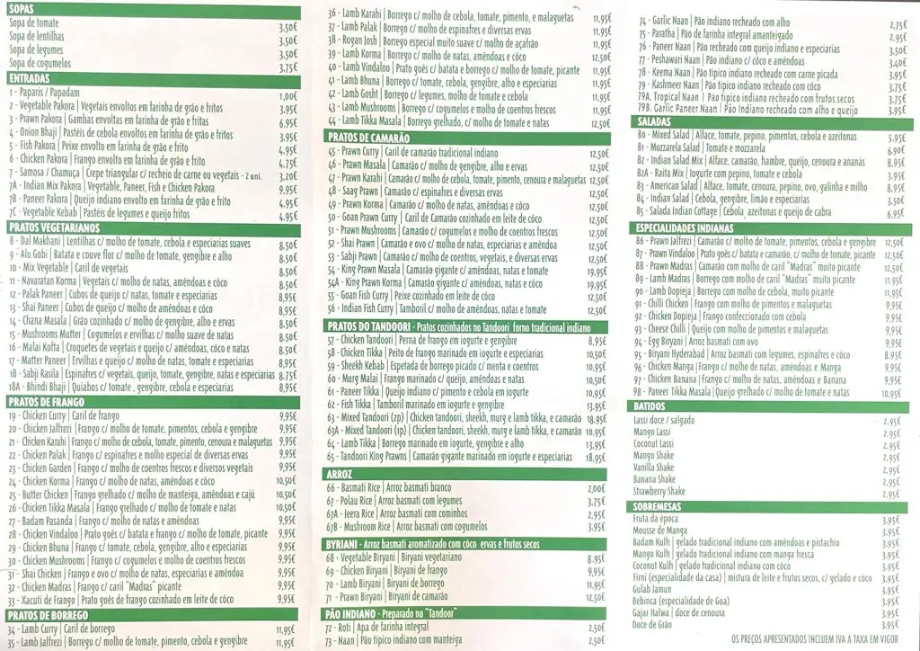 Menu_Way to India_Paço de Arcos_immagine_1