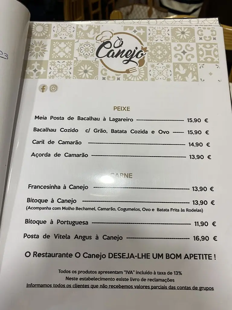Menu_O Canejo_Paço de Arcos_immagine_4