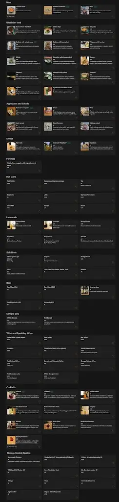 Menu_Panorama - comida Ucraniana - Ukrainian food_Paço de Arcos_immagine_1