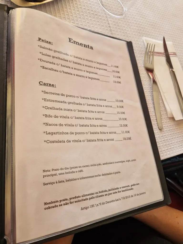 Menu_Lá Fontaine_Pinhel_immagine_1