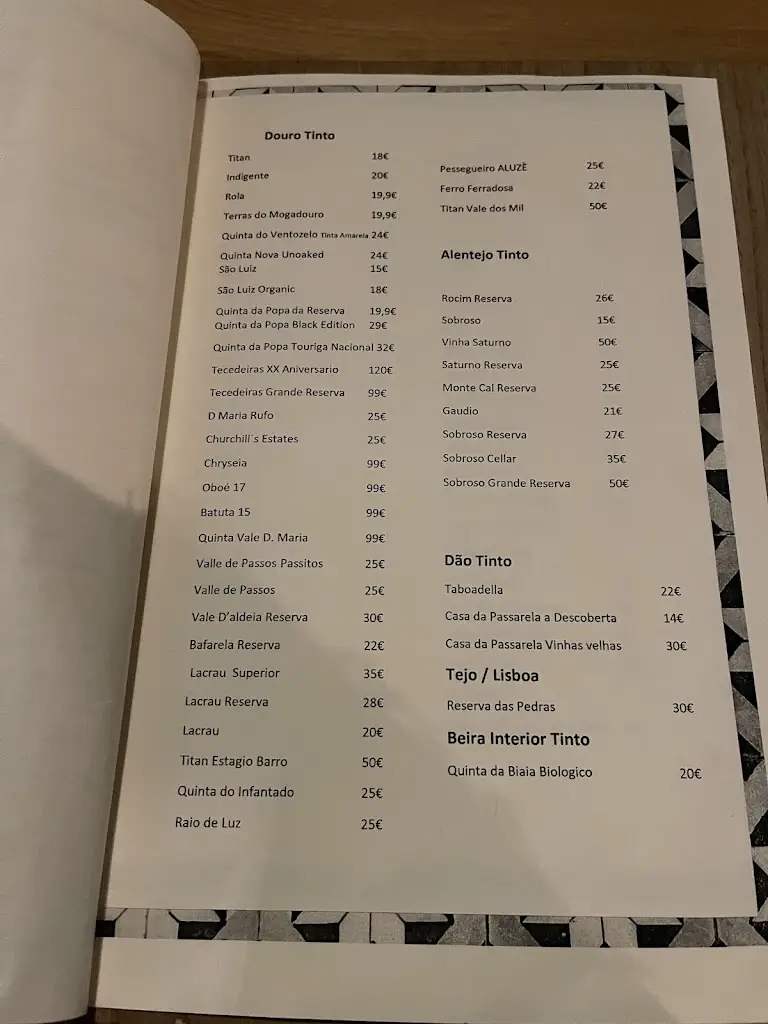 Menu_Tasca da Maria Food & Wine_Póvoa do Concelho_image_1