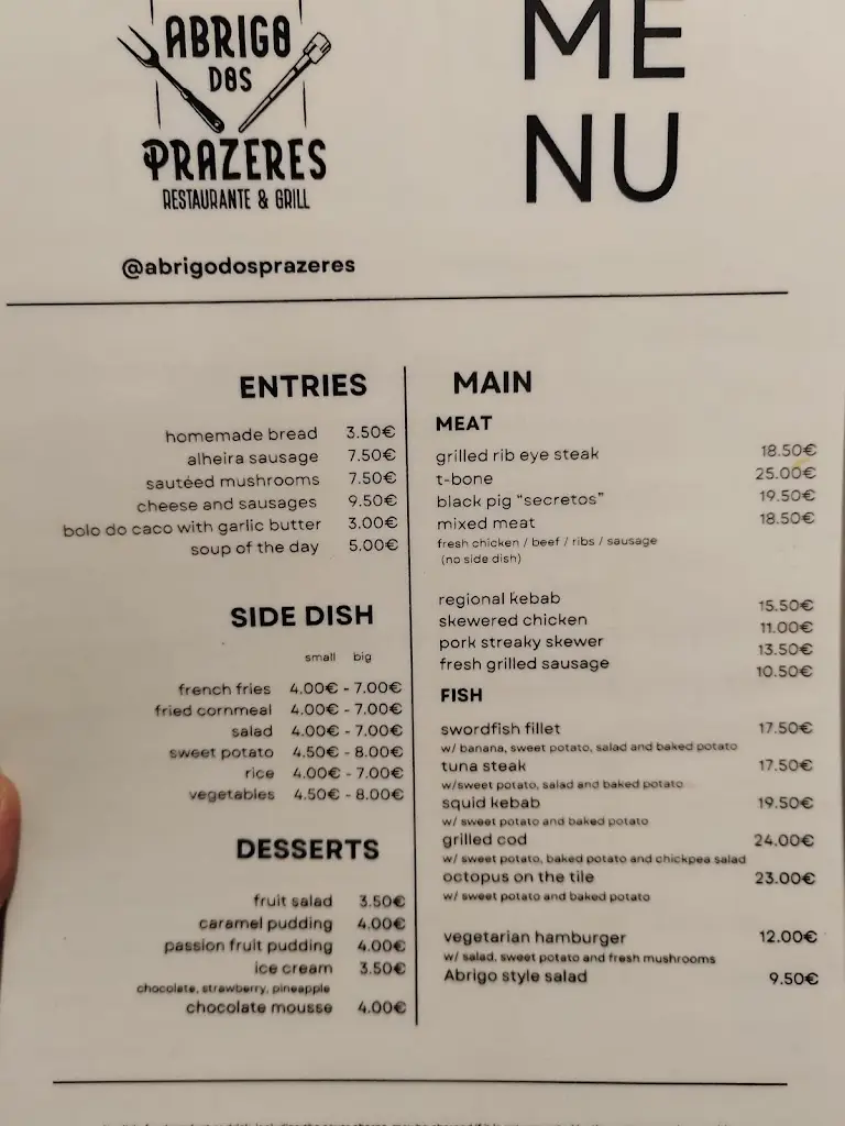 Menu_Abrigo dos Prazeres_Prazeres_immagine_2