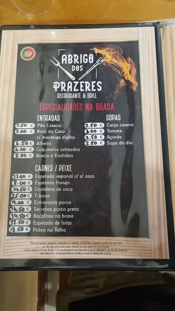 Menu_Abrigo dos Prazeres_Prazeres_immagine_4