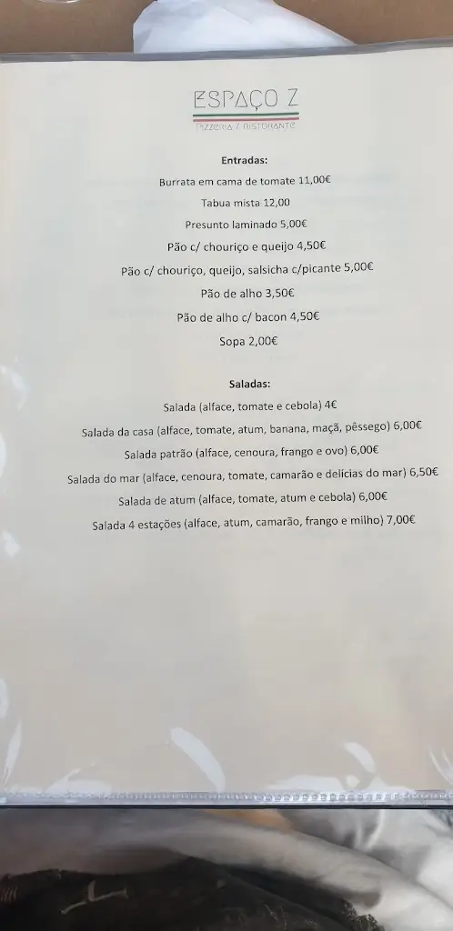 Menu_Pizzaria Espaço Z_Castelo de Paiva_immagine_4