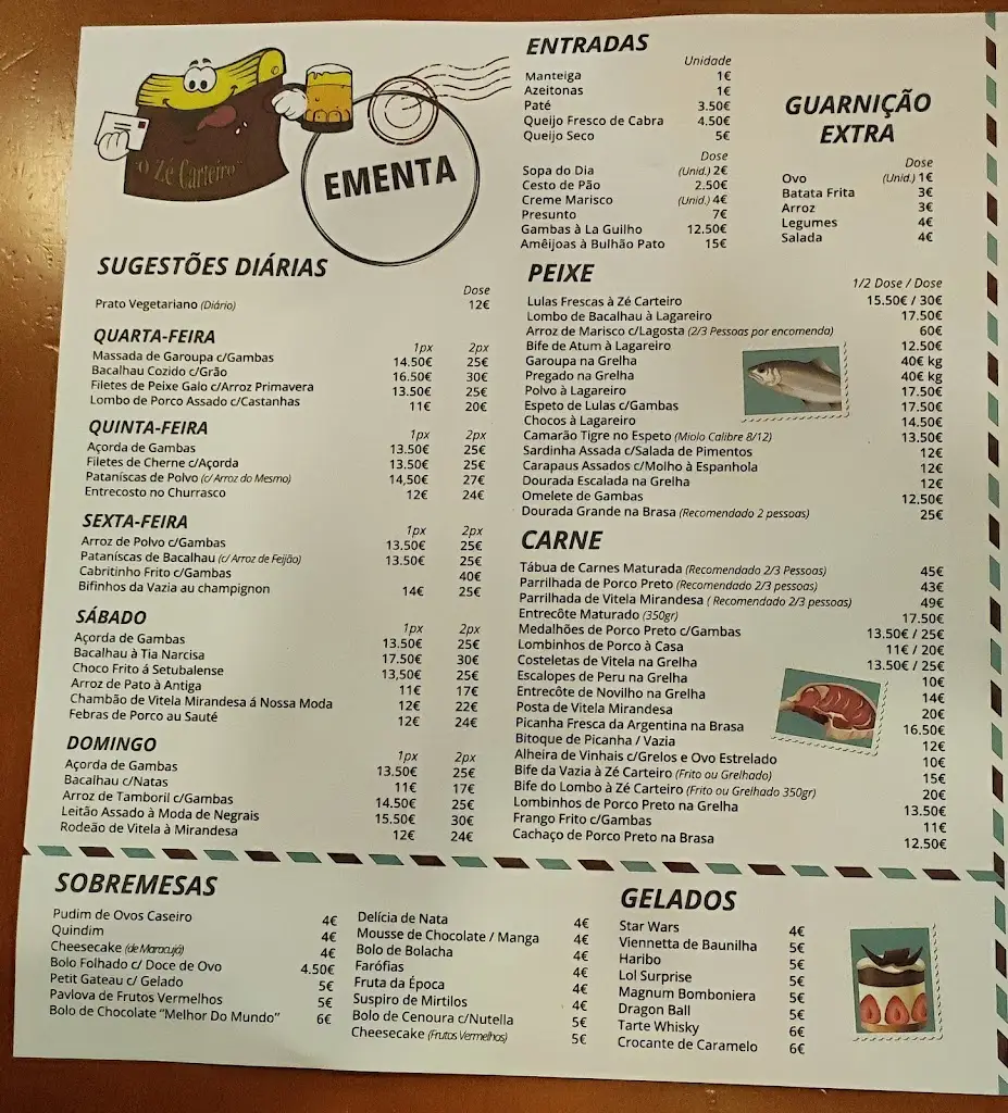 Menu_O Zé Carteiro_Póvoa de Santa Iria_immagine_2