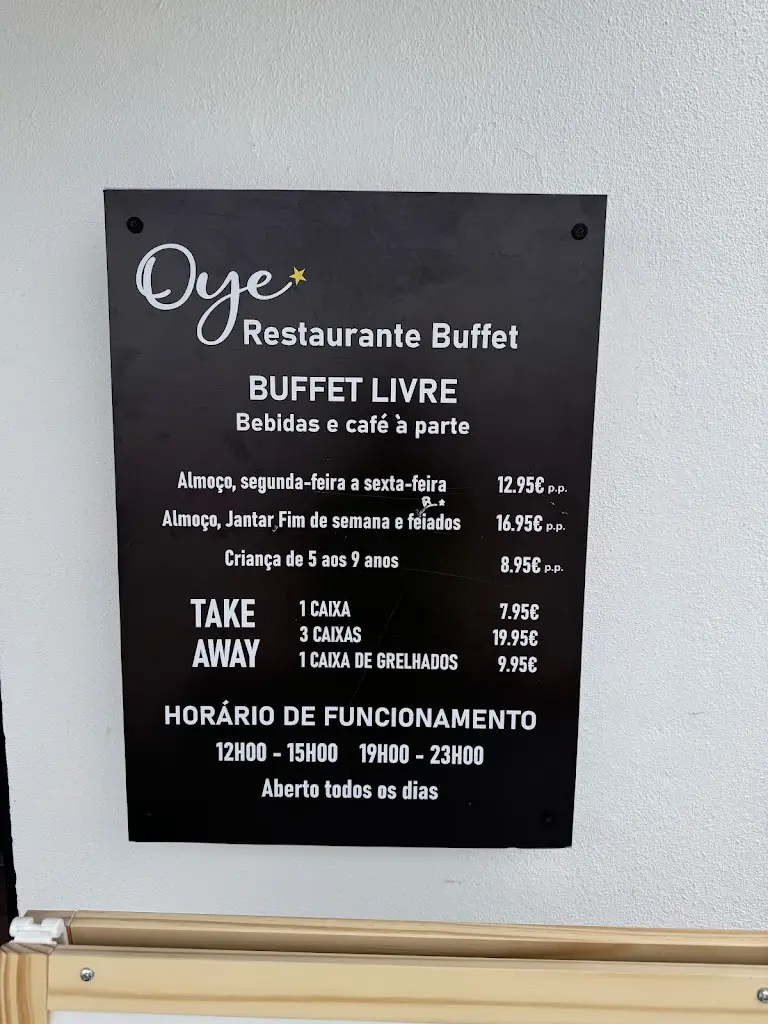 Menu_Oye Restaurante Buffet_Póvoa de Santa Iria_immagine_3