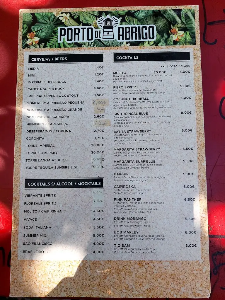 Menu_Porto de Abrigo_Póvoa de Santa Iria_imagen_1