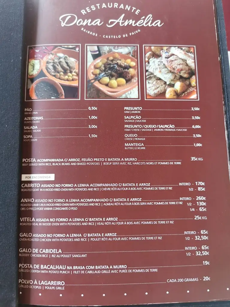 Menu_Dona Amélia_Castelo de Paiva_immagine_1