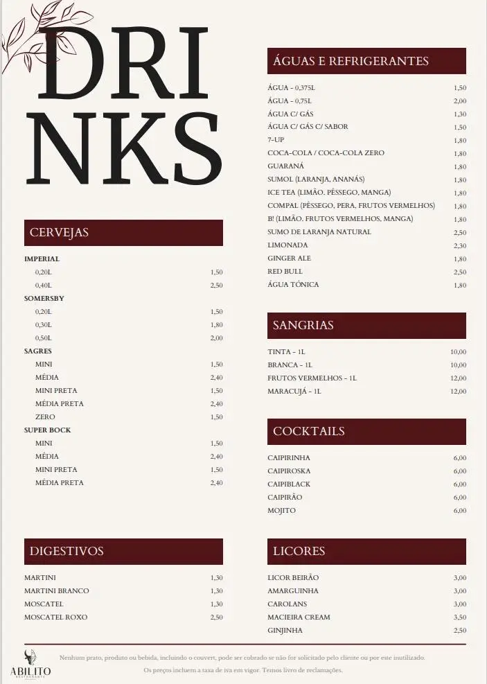 Menu_Abilito_Póvoa de Santo Adrião_immagine_1