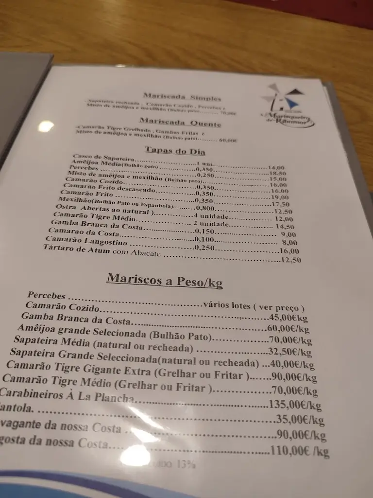 Menu_Marisqueira de Ribamar_Ribamar_immagine_2