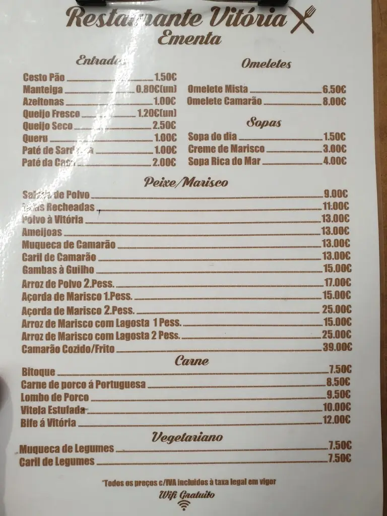 Menu_Café Vitória Restaurante_Ribamar_immagine_3