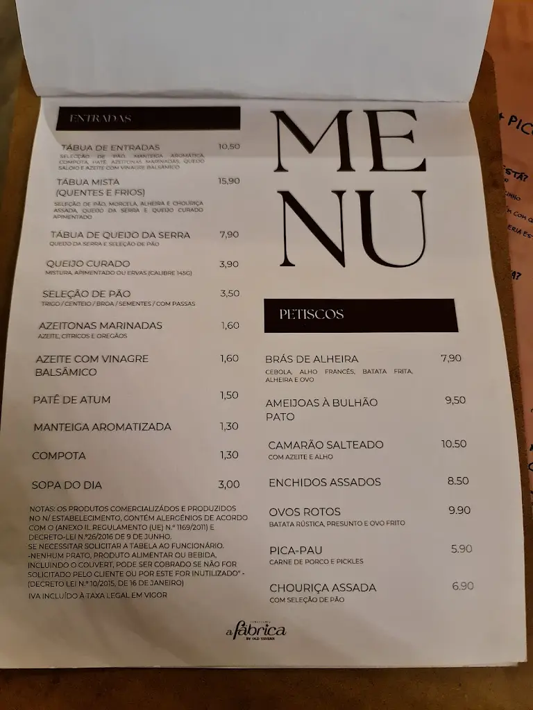 Menu_A Fábrica_Ranhados_immagine_2