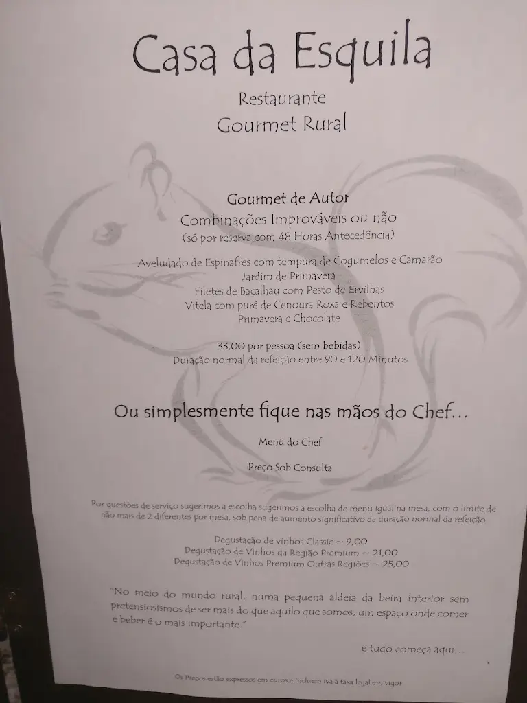 Menu_Casa da Esquila_Sabugal_immagine_1