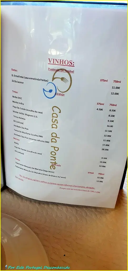 Menu_Restaurante Casa Da Ponte_Sabugueiro_immagine_3