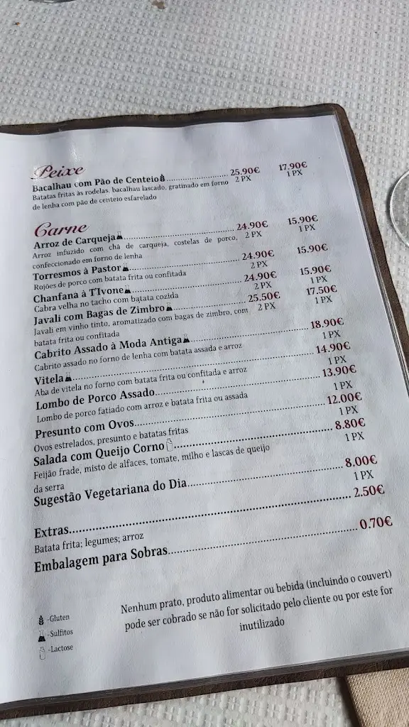 Menu_Mirante da Estrela_Sabugueiro_immagine_1