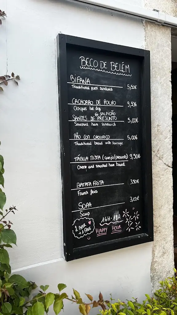 Menu_Beco de Belém_Santa Maria de Belém_image_1