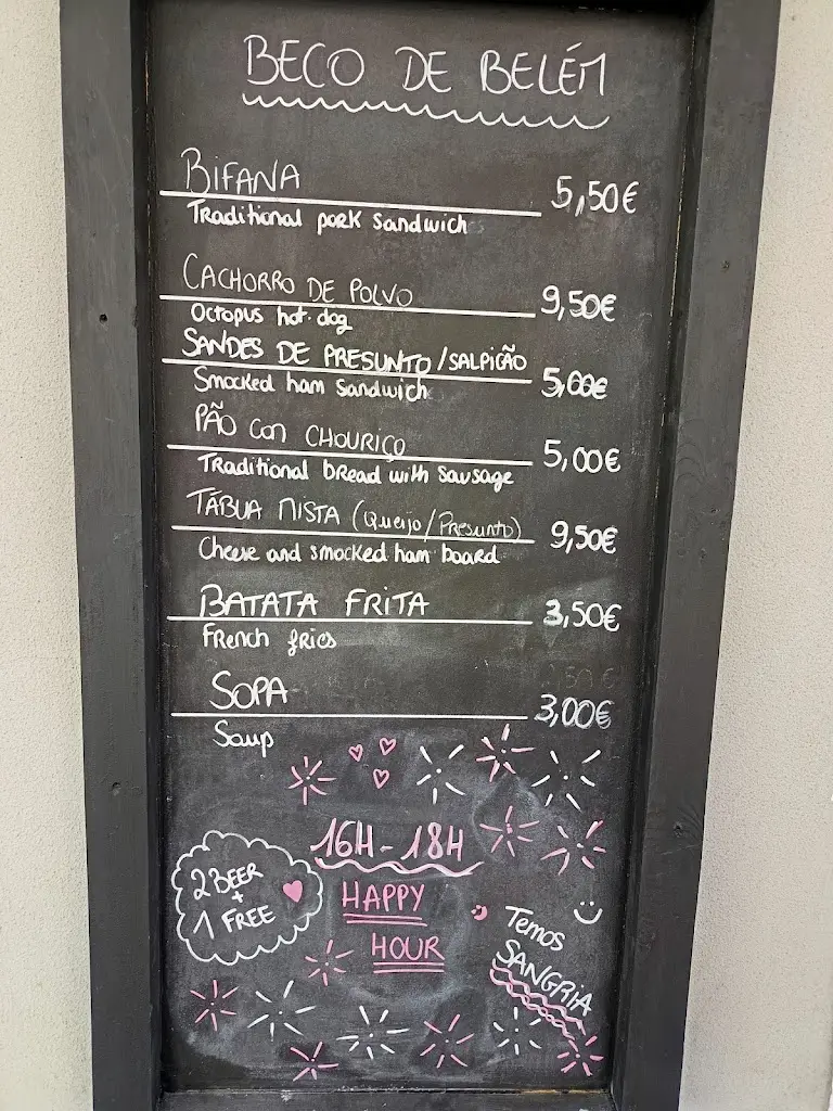 Menu_Beco de Belém_Santa Maria de Belém_image_2