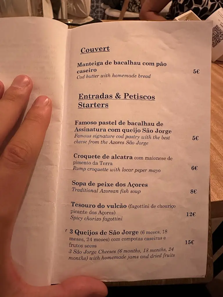 Menu_Restaurante São Jorge_Santa Maria do Castelo e São Miguel_immagine_1