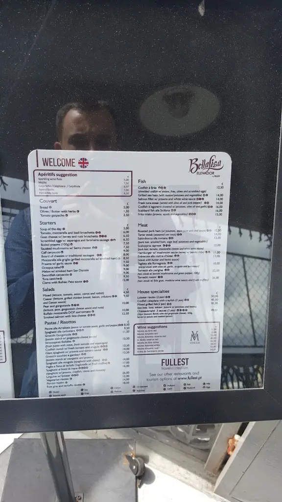 Menu_Bellalisa Elevador - Restaurante Panorâmico em Lisboa_Santa Justa_immagine_4