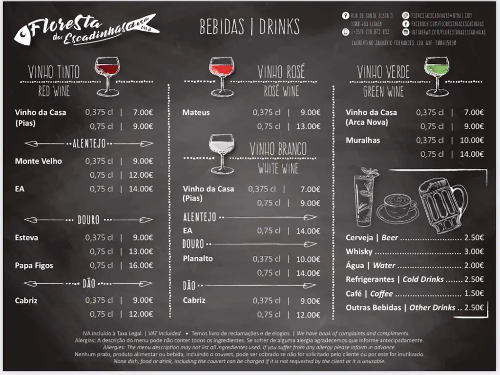 Menu_Floresta das Escadinhas_Santa Justa_immagine_4