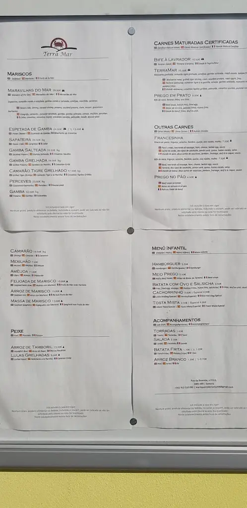 Menu_Marisqueira Terra Mar_Esmoriz_immagine_1