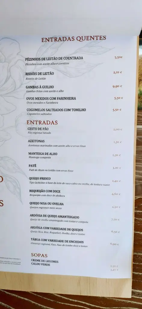 Menu_Afonso dos Leitões_Santo Estêvão das Galés_immagine_4