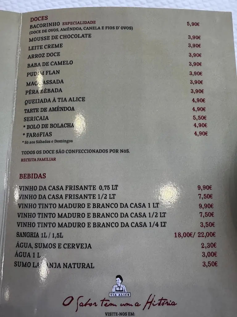 Menu_Tia Alice_Santo Estêvão das Galés_immagine_1