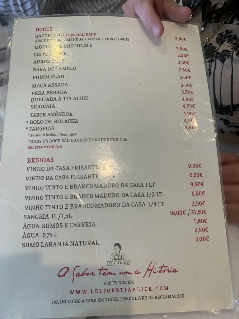 Menu_Tia Alice_Santo Estêvão das Galés_immagine_2