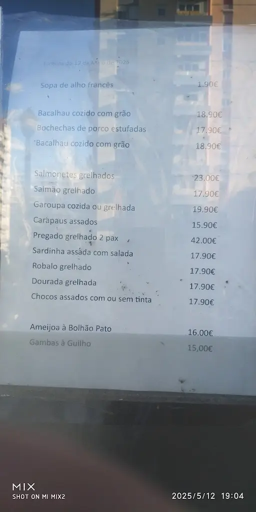 Menu_O Beiral_Santa Maria dos Olivais_immagine_2