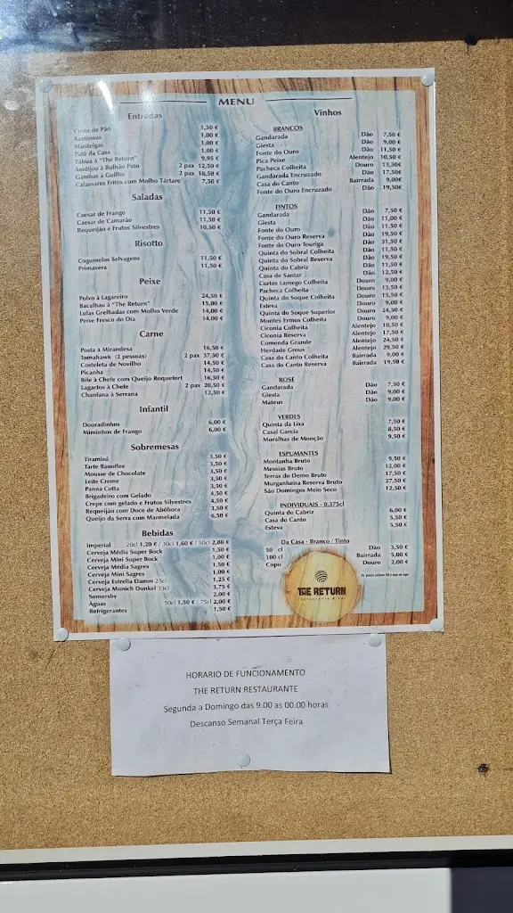 Menu_The Return_Santa Comba_image_1