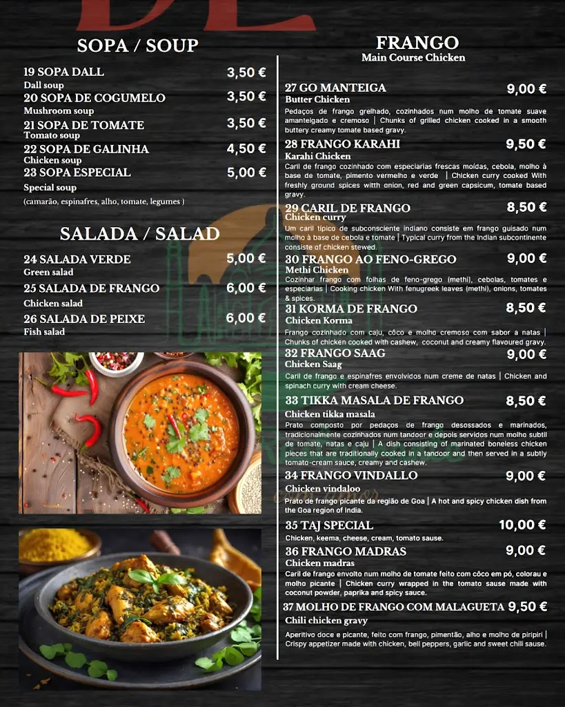 Menu_Taj café restaurante_Santa Comba_image_3