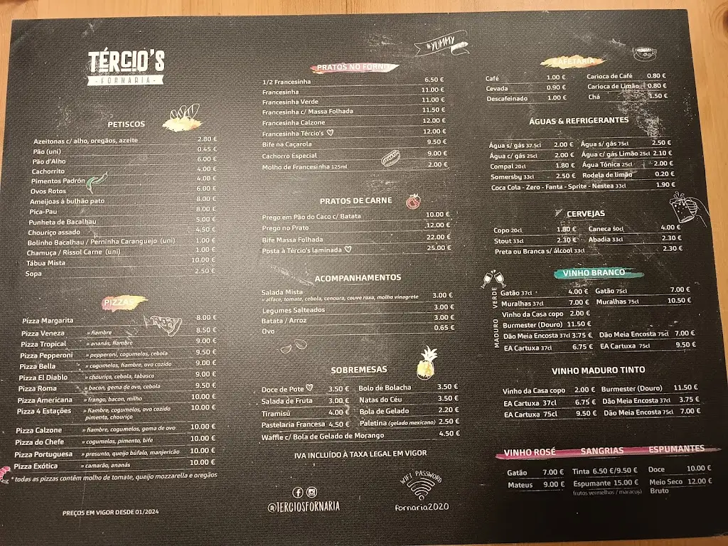 Menu_Tercio's fornaria_Santa Marinha_immagine_2