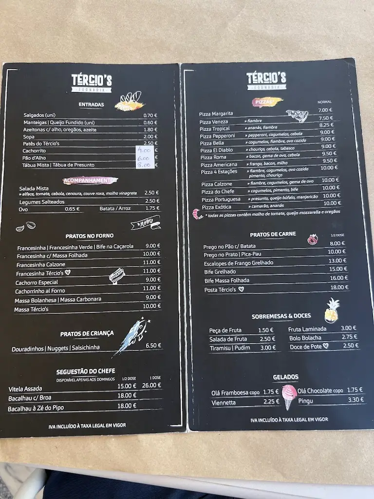 Menu_Tercio's fornaria_Santa Marinha_immagine_3