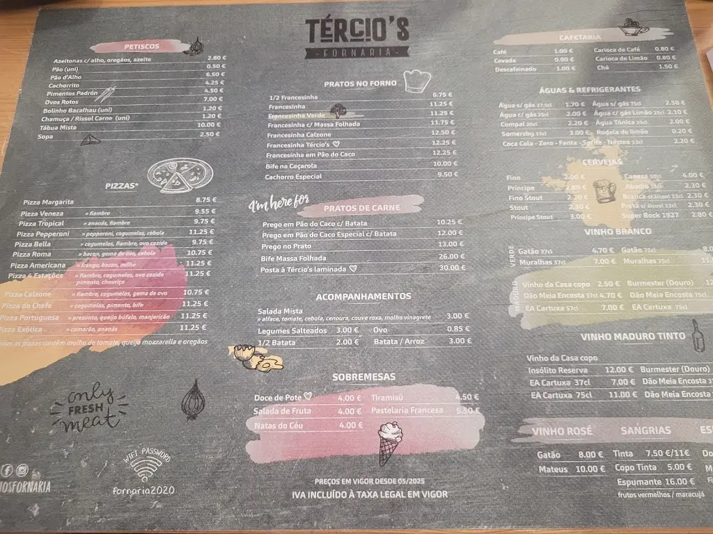 Menu_Tercio's fornaria_Santa Marinha_immagine_4