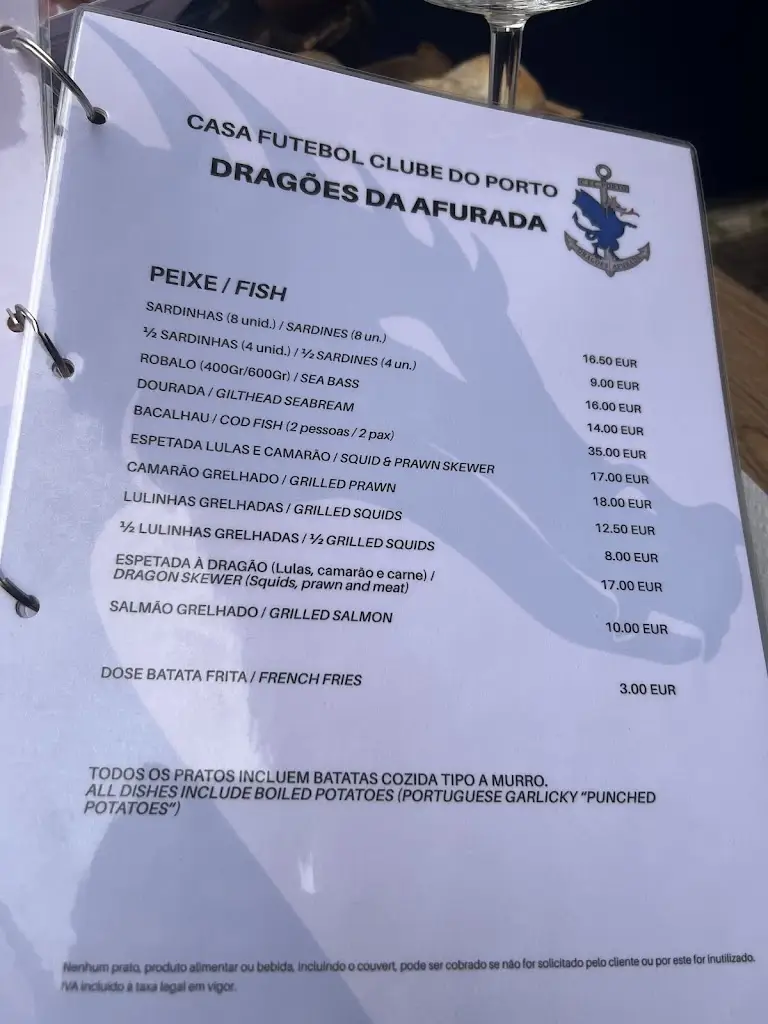 Menu_Casa do F.C. Porto na Afurada_Santa Marinha_image_2