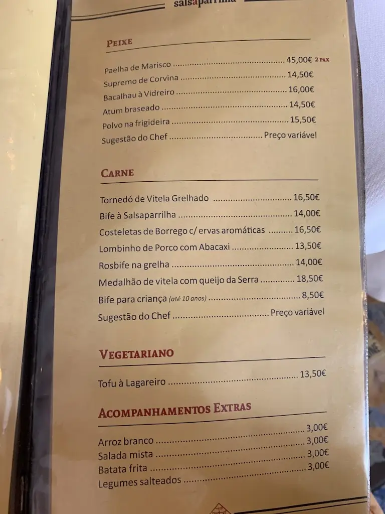 Menu_Salsaparrilha Restaurante_Santa Marinha_immagine_4
