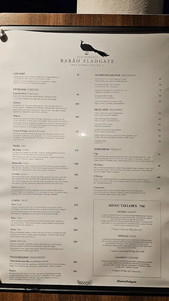 Menu_Barão Fladgate_Santa Marinha_image_1