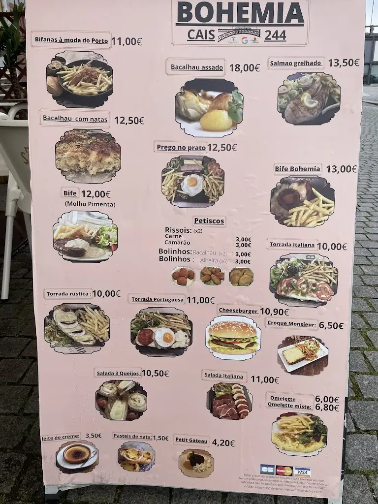 Menu_BOHEMIA CAIS 244_Santa Marinha_immagine_1