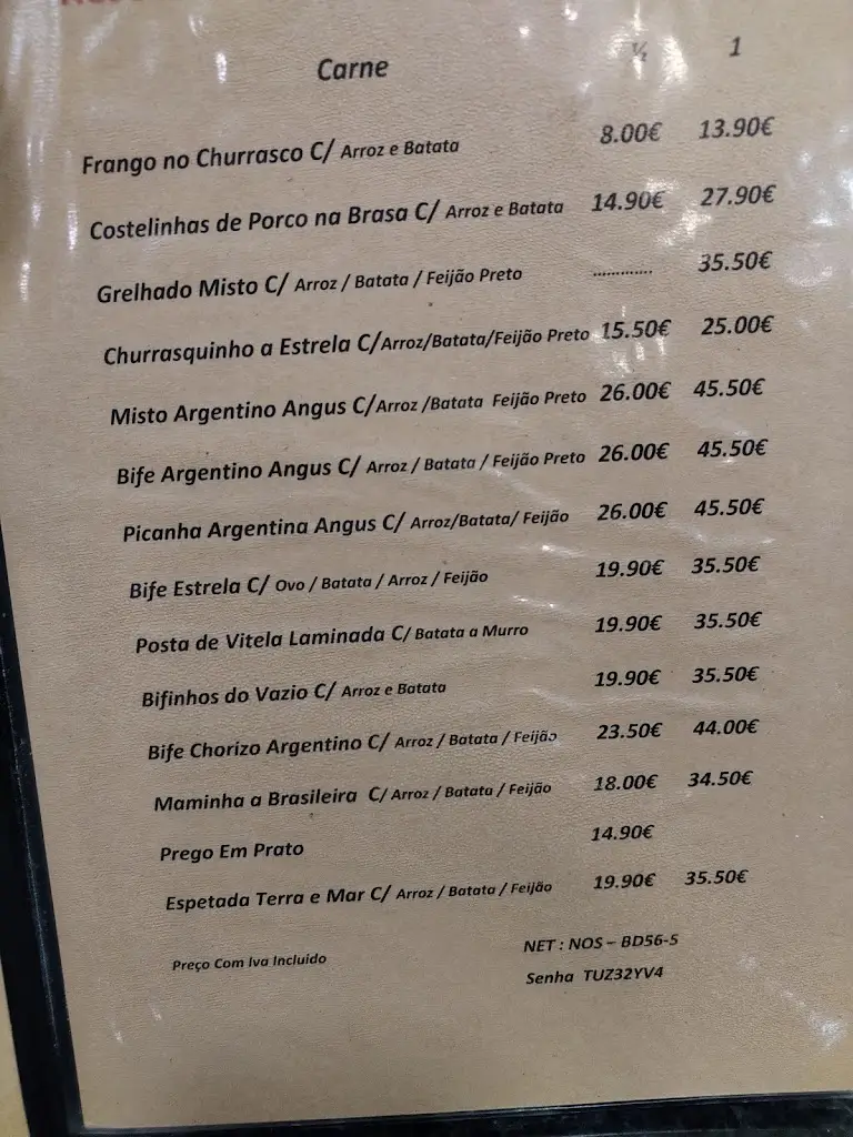Menü_Estrela do Churrasco_Santa Marinha_Bild_2