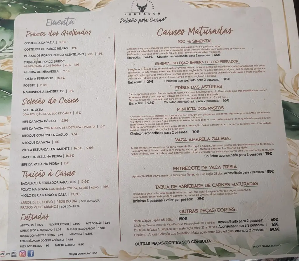 Menu_O Ferrador_Santo Quintino_imagen_1