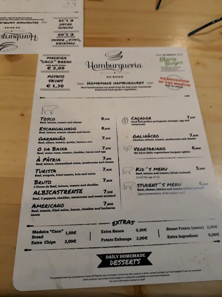 Menu_Hamburgueria da Baixa_Castelo Branco_immagine_3