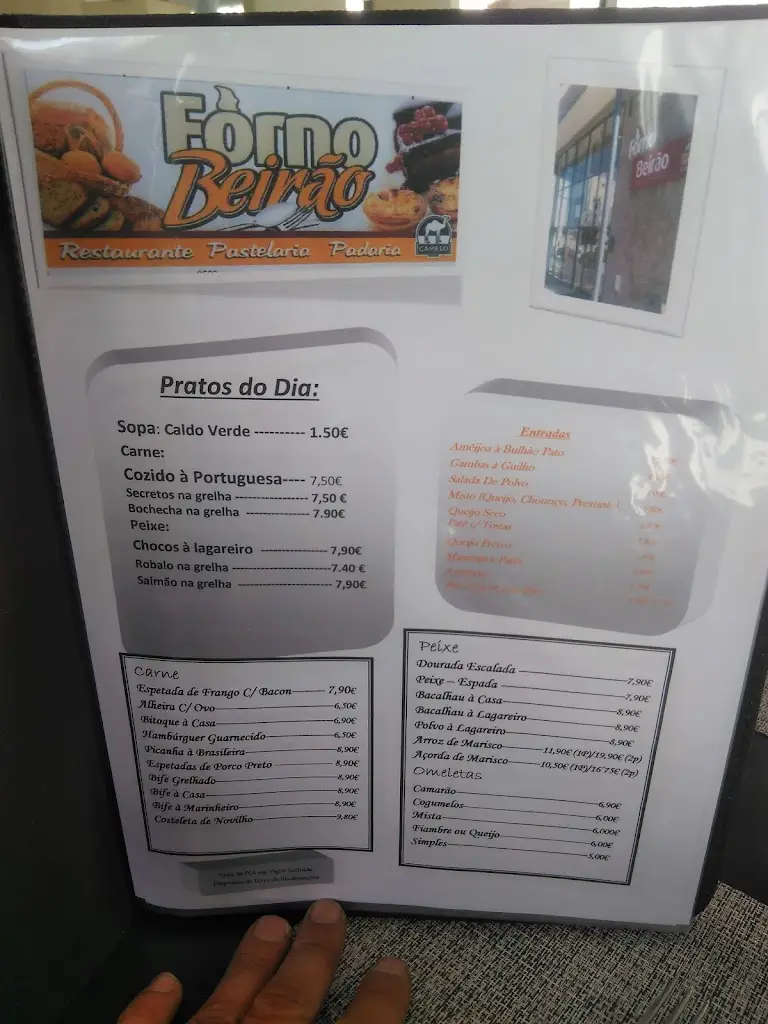 Menu_Restaurante Forno Beirão_Rio de Mouro_immagine_1