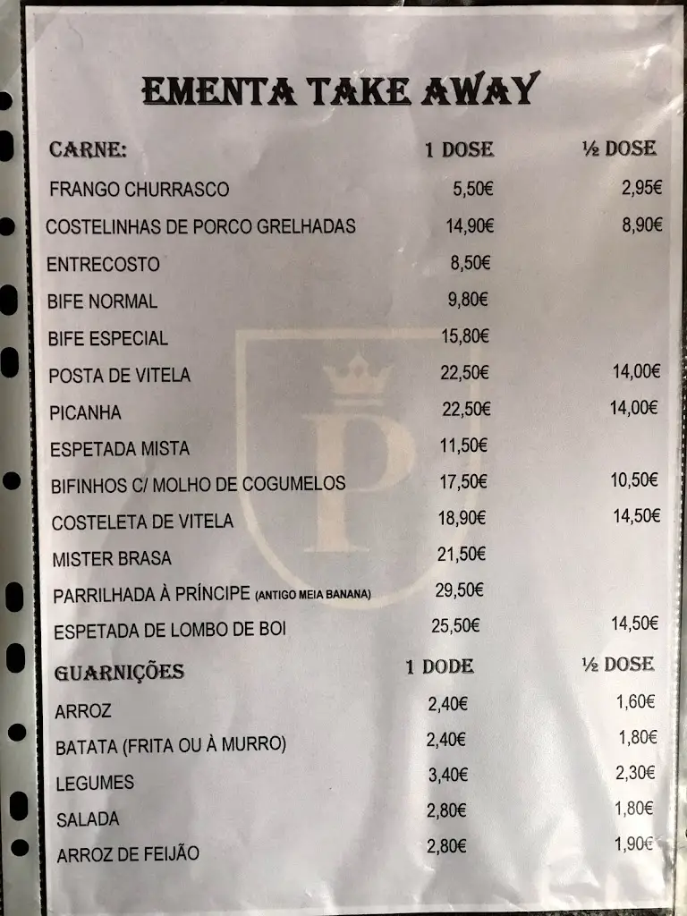 Menu_O Príncipe_Lourosa_image_1