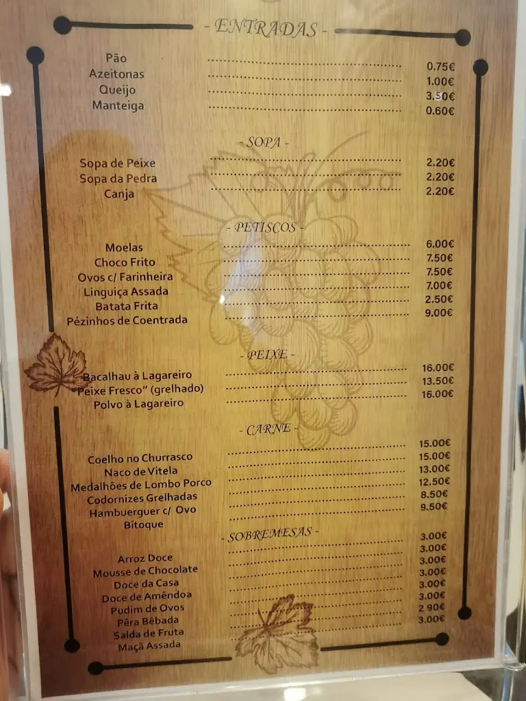 Menu_O Calçada_São João Dos Montes_immagine_1