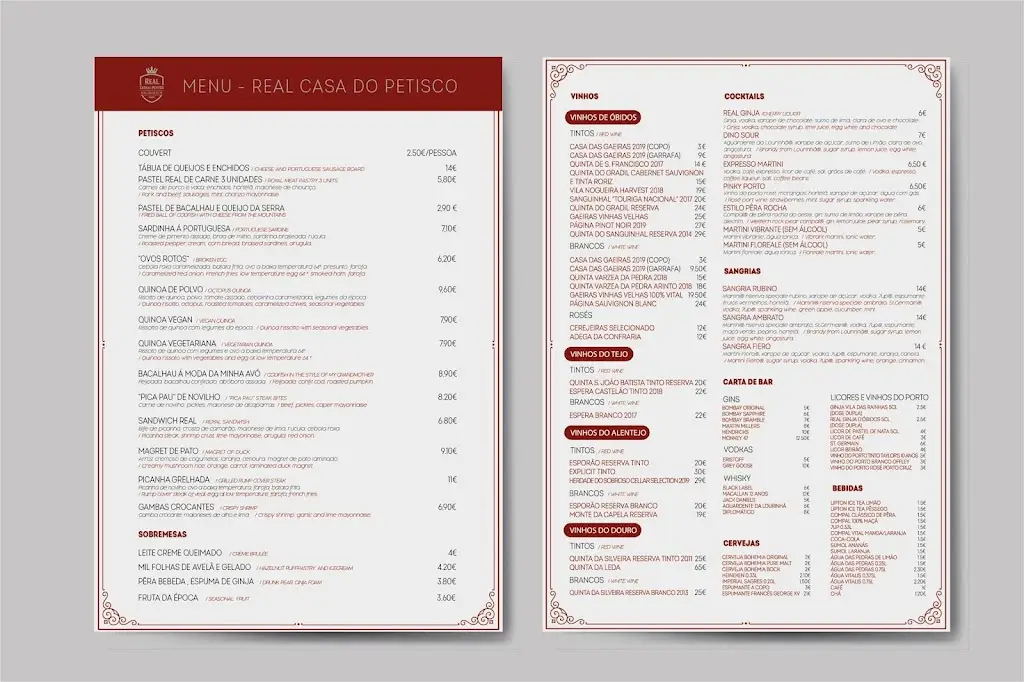 Menu_Real Casa do Petisco_São João de Deus_immagine_1